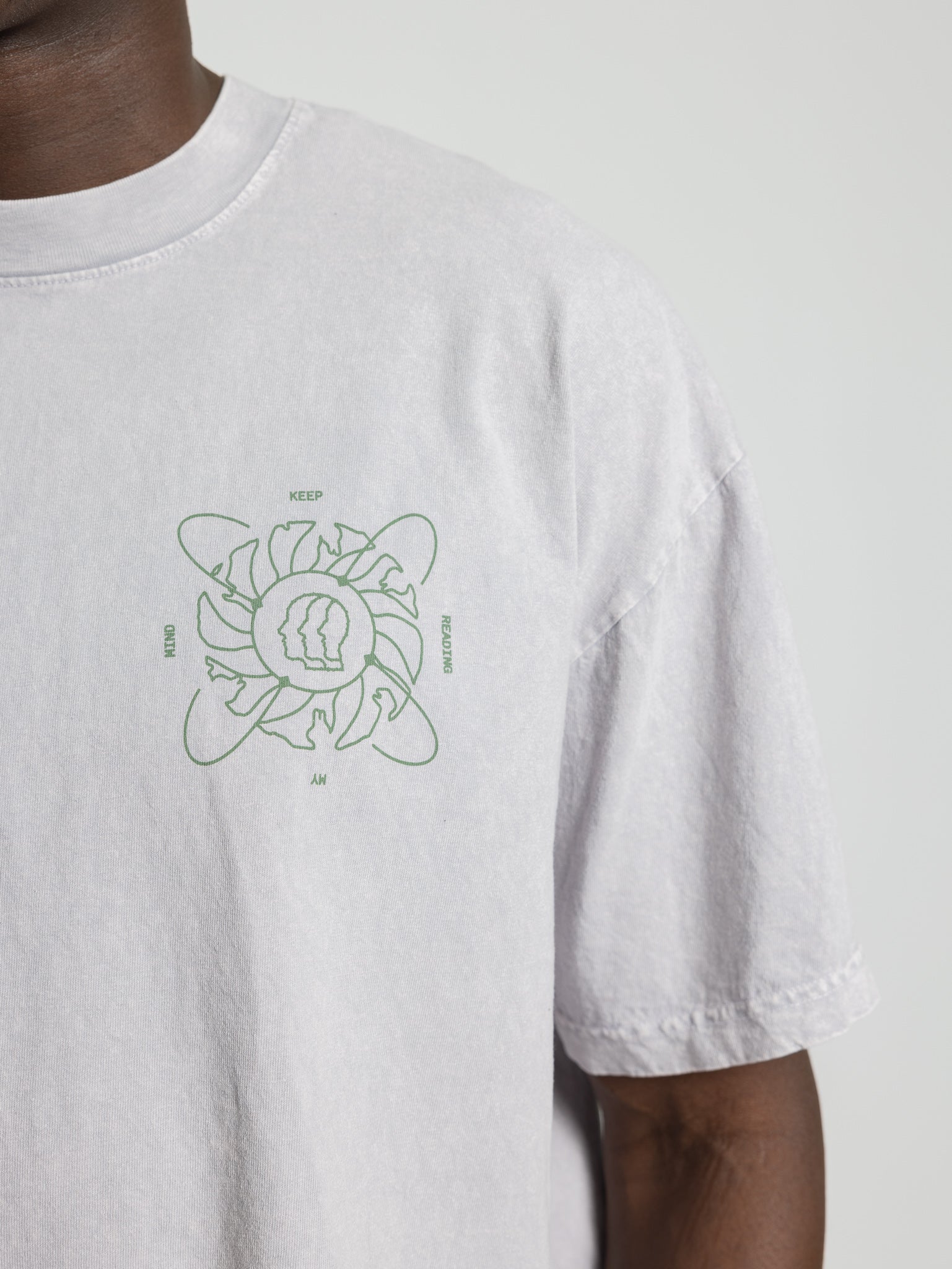 Mind Reader Tee - Ice Grey