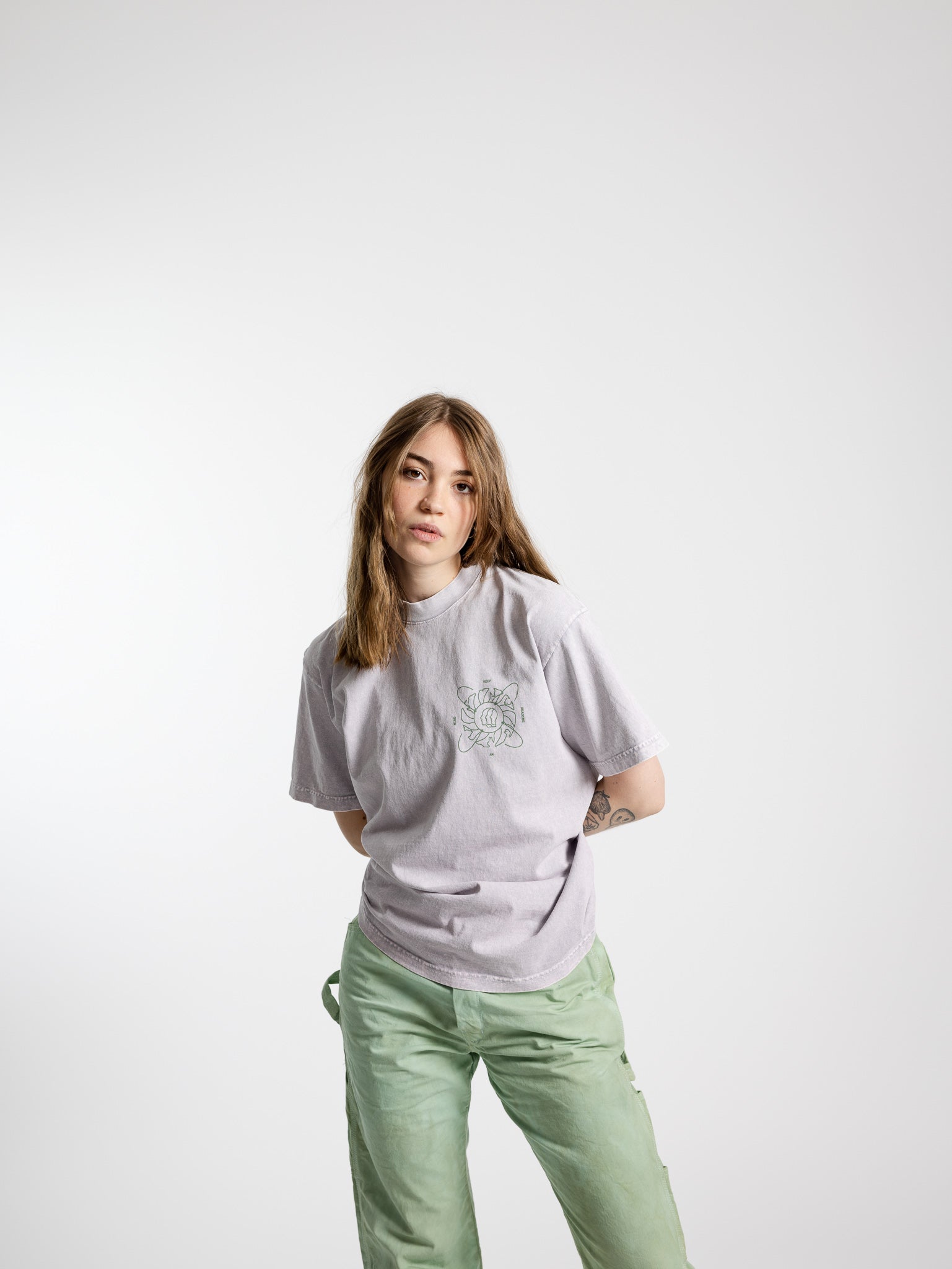 Mind Reader Tee - Ice Grey