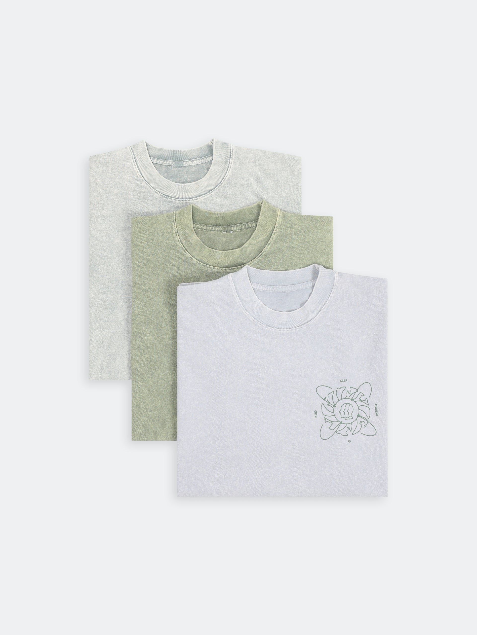 Mind Reader Tee - Ice Grey