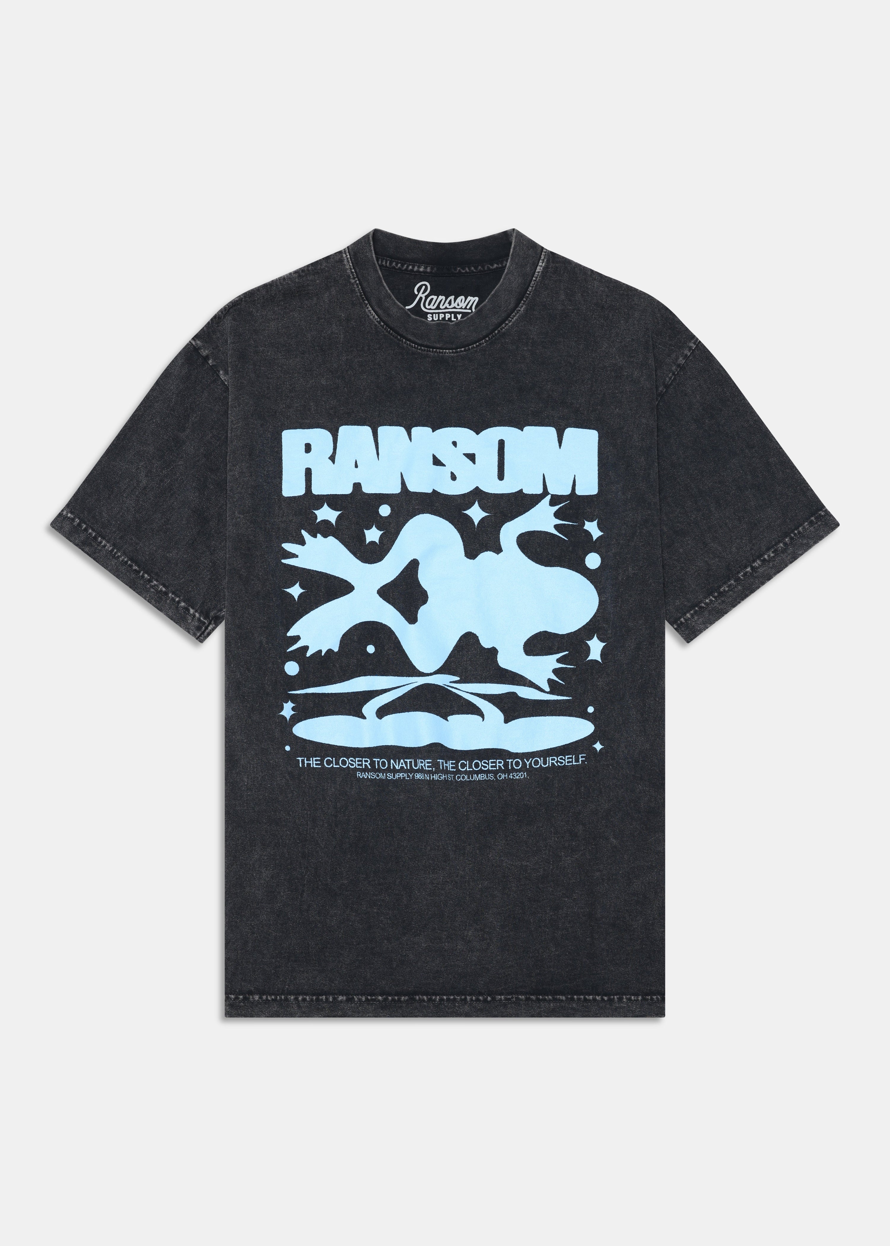 RANSOM TEE in Black by Ransom Supply — Archive Reissue