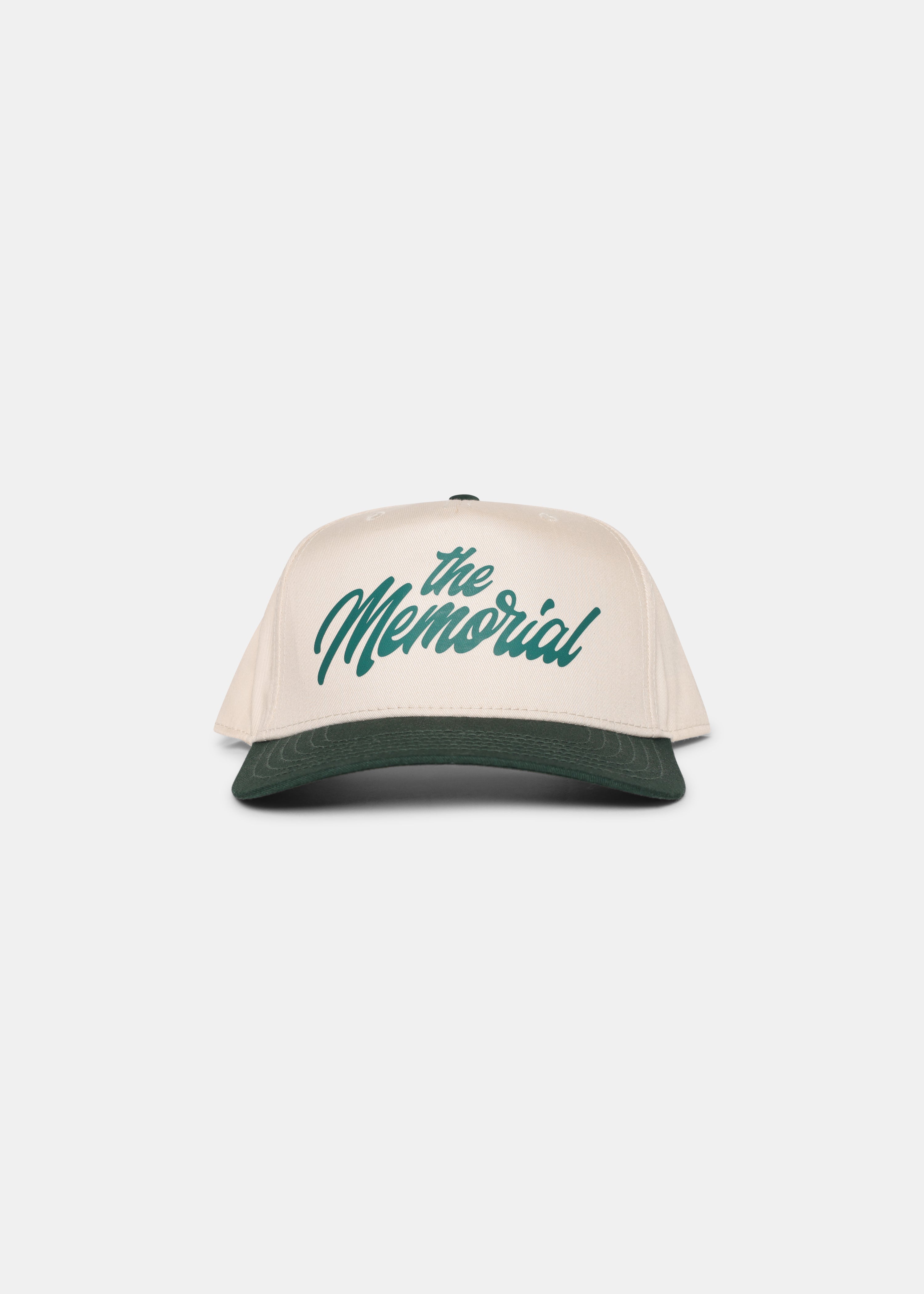 The Memorial Script Hat - Natural/Green