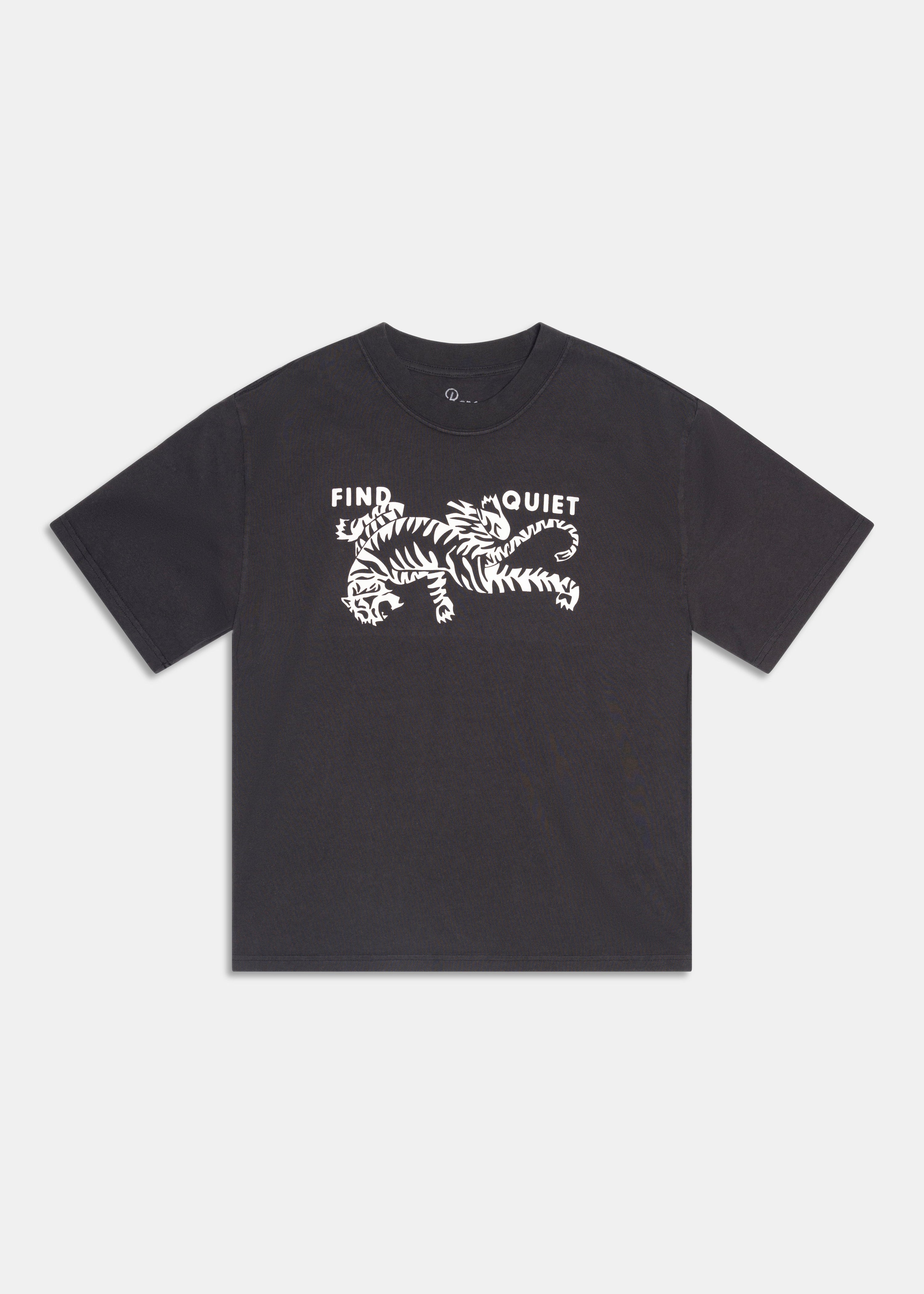 Find Quiet Tee Black - campaign photo