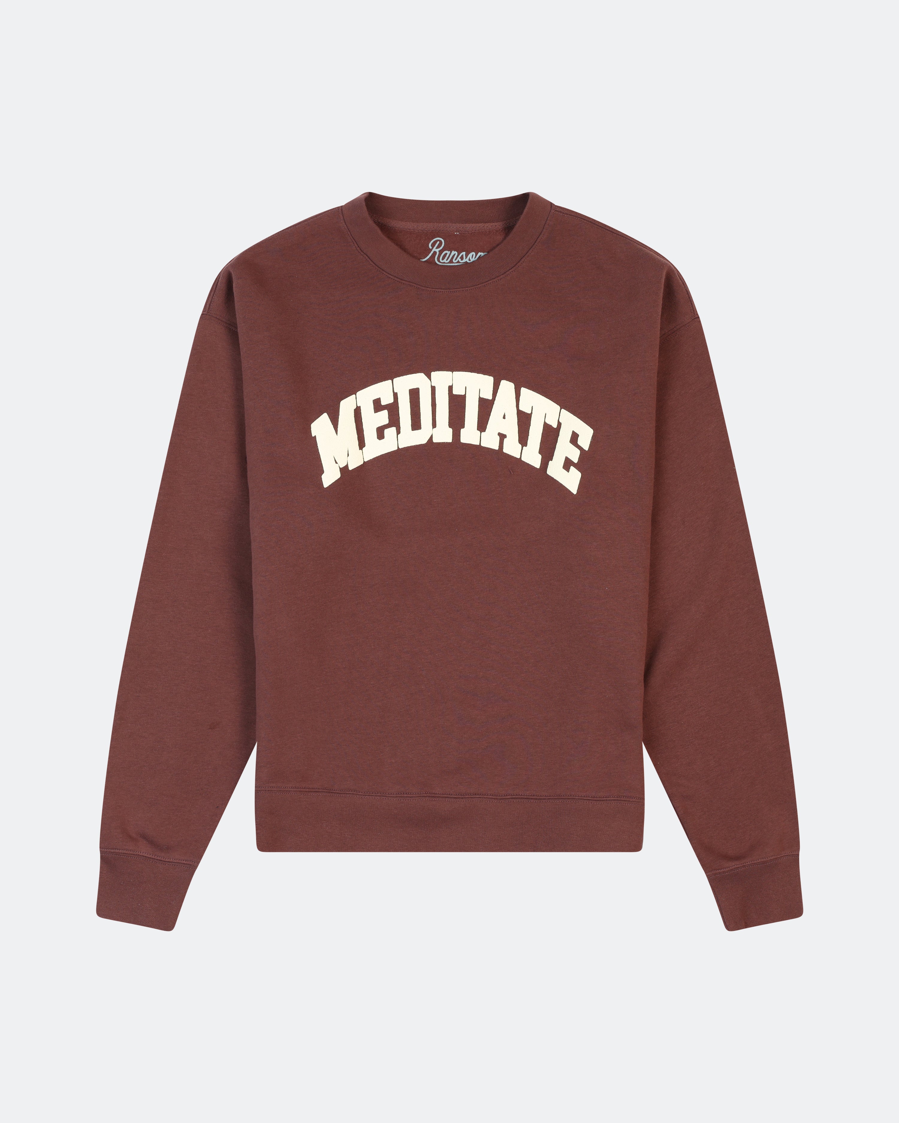 Meditate Crewneck - Brown