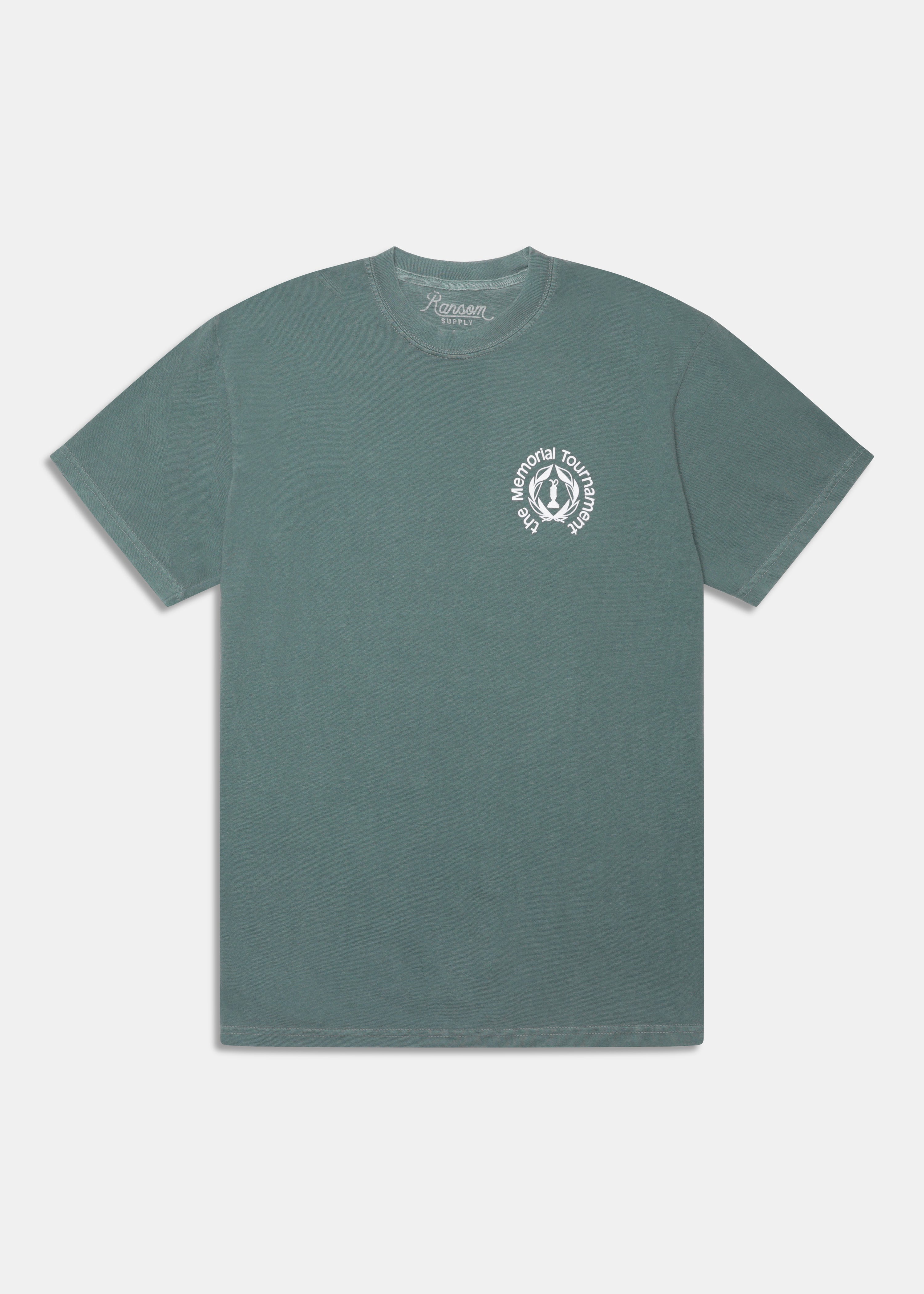 18th Hole Tee in Faded Green, detail view