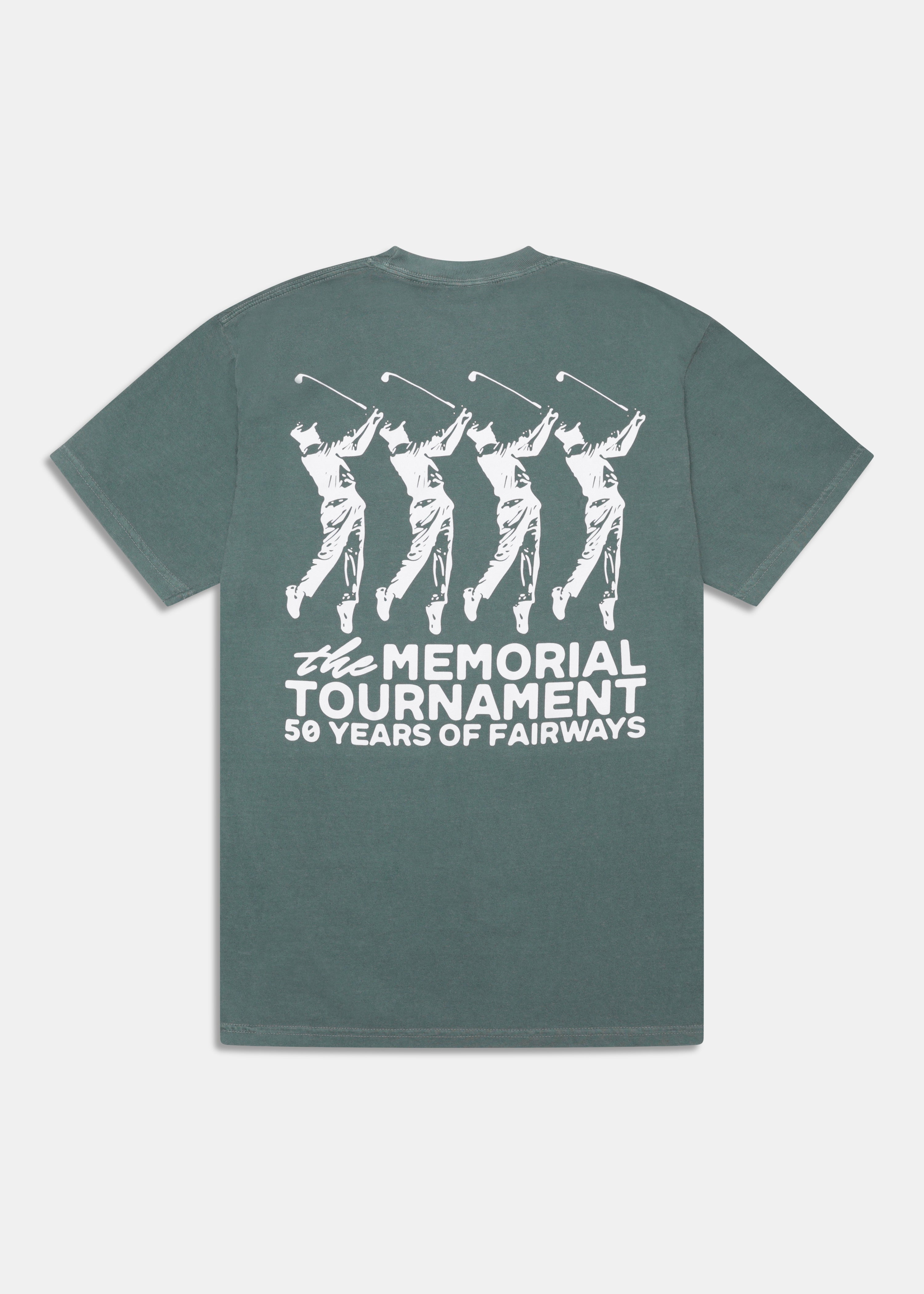 50 Years of Fairways Windshirt in Faded Green, front view
