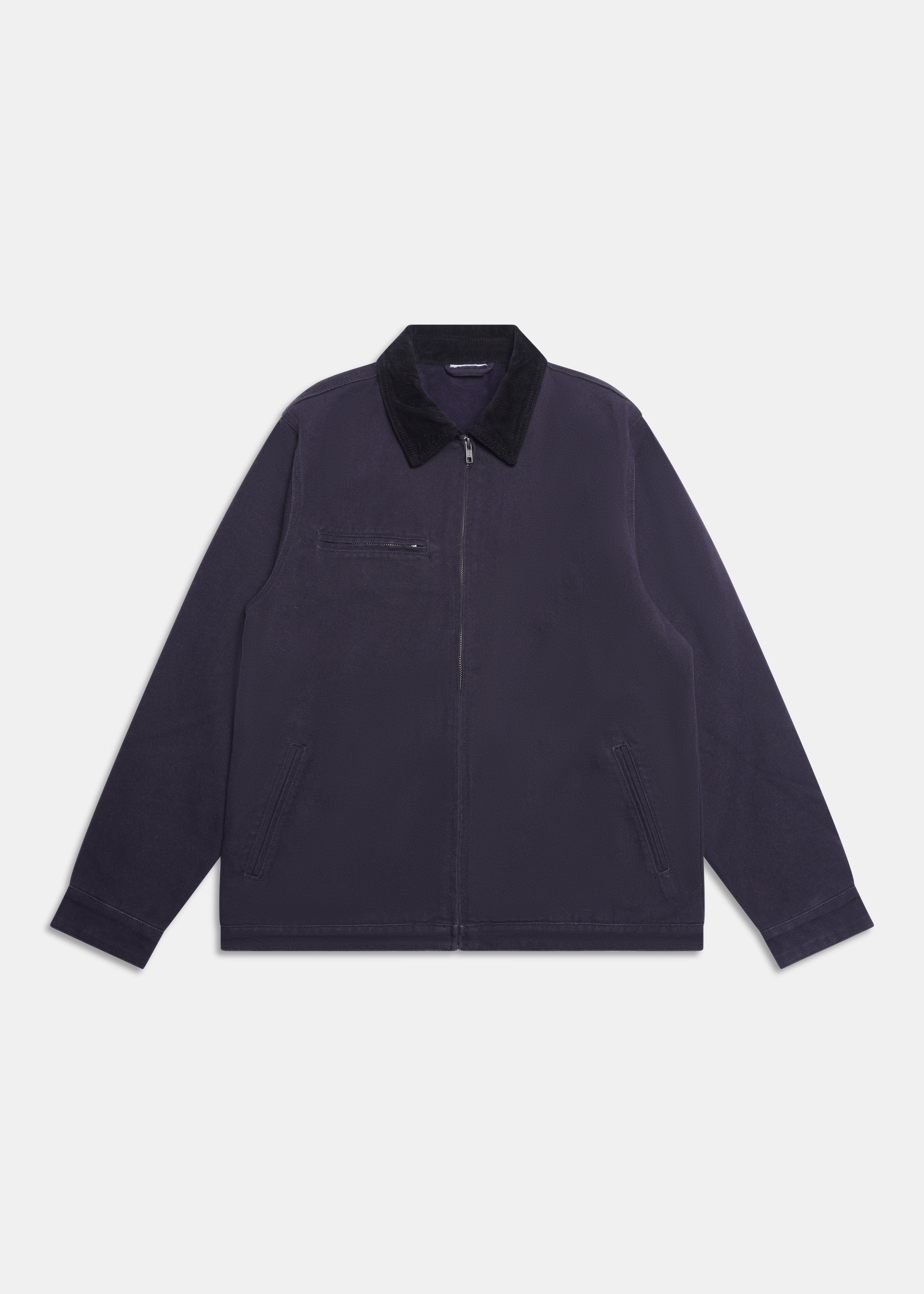 Cord Collar Jacket - Midnight