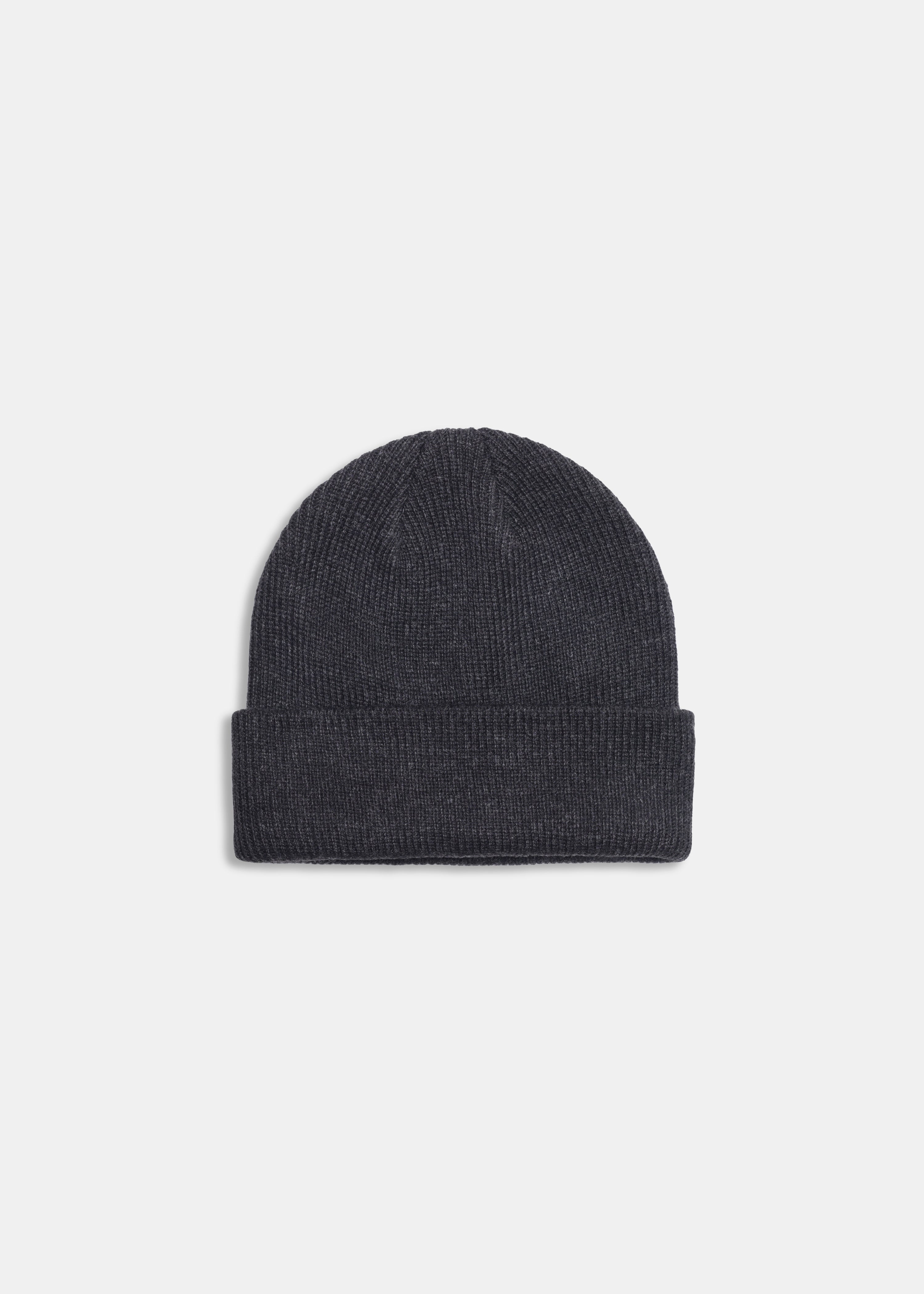 Knit Beanie - Charcoal Heather