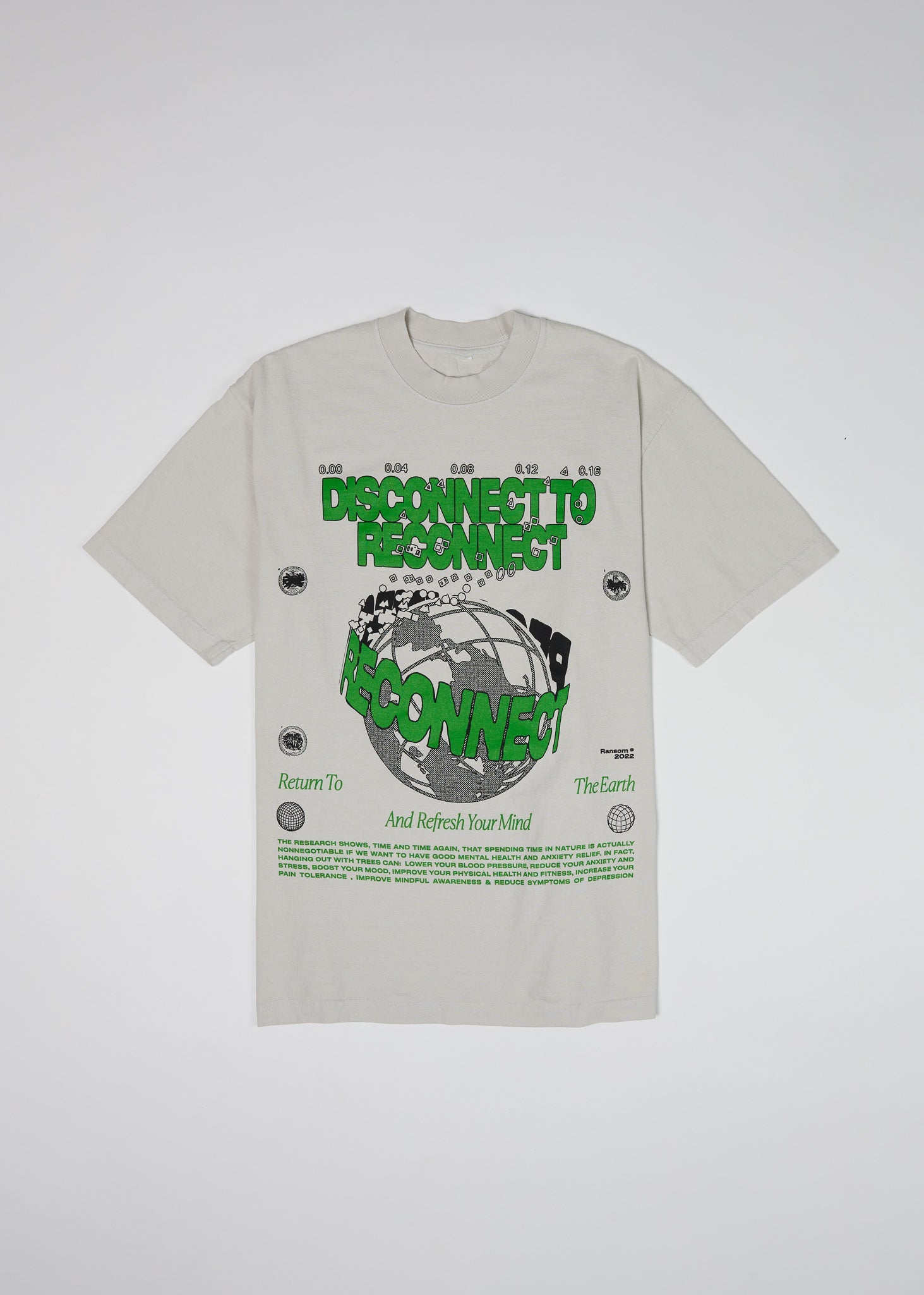 Disconnect To Reconnect Tee - Stone, original campaign photo