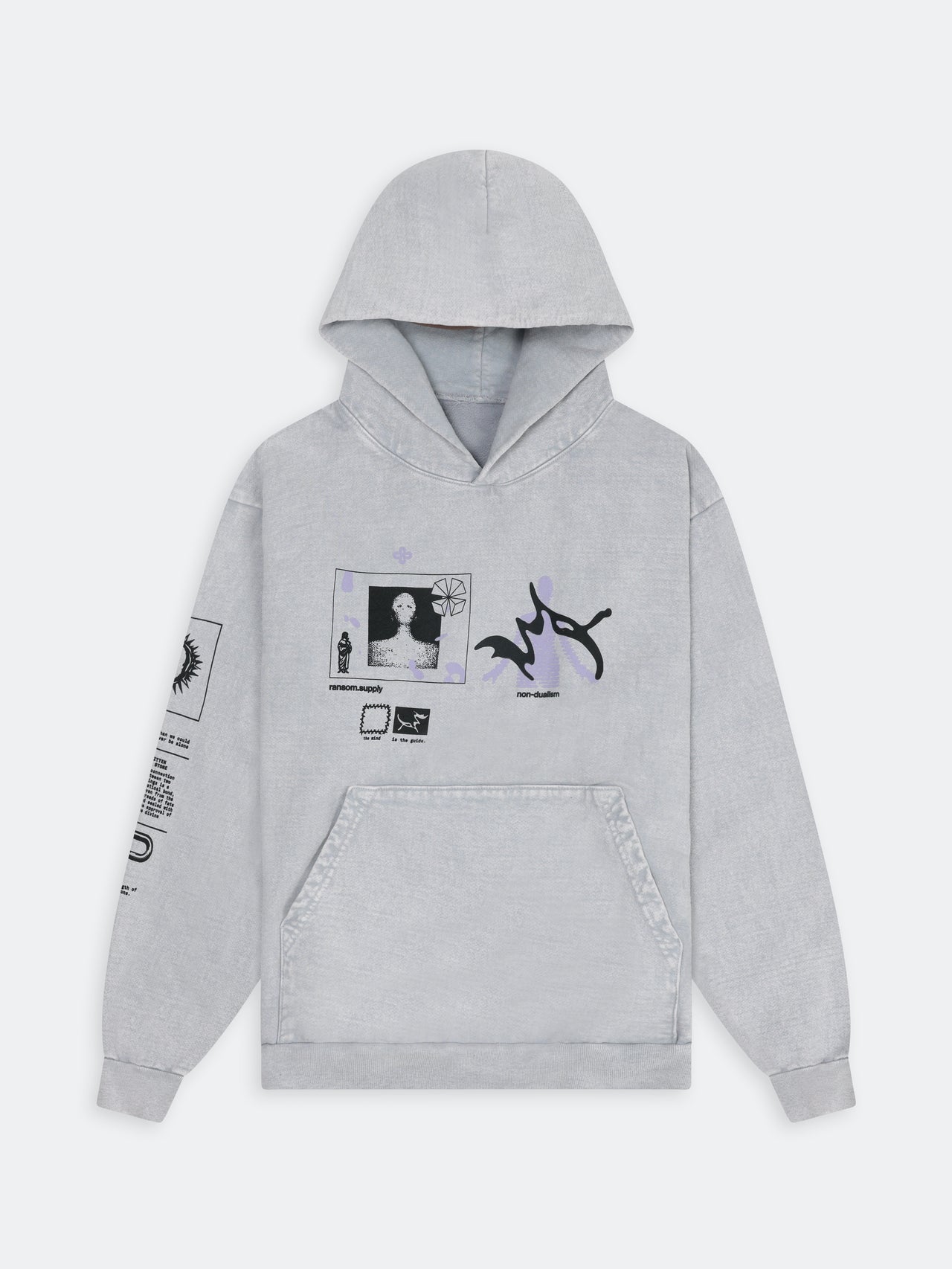 Non-Dualism Hoodie - Ice Grey