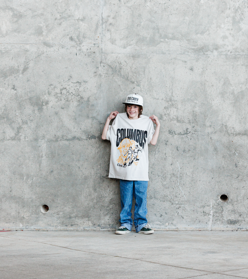 Columbus Crew Clock In Tee - Bone
