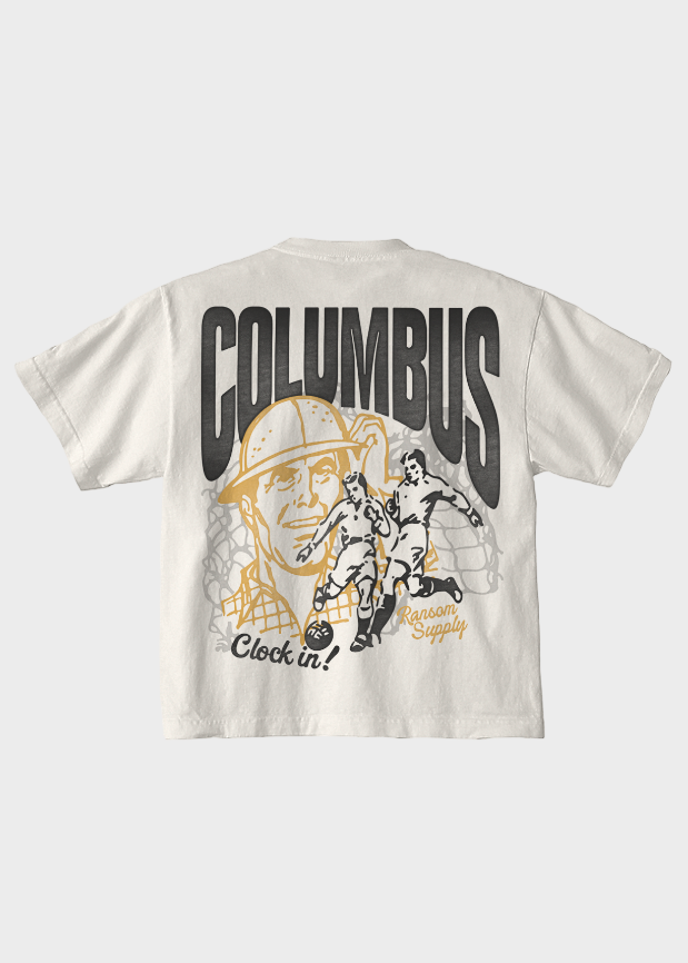 Columbus Crew Clock In Tee - Bone