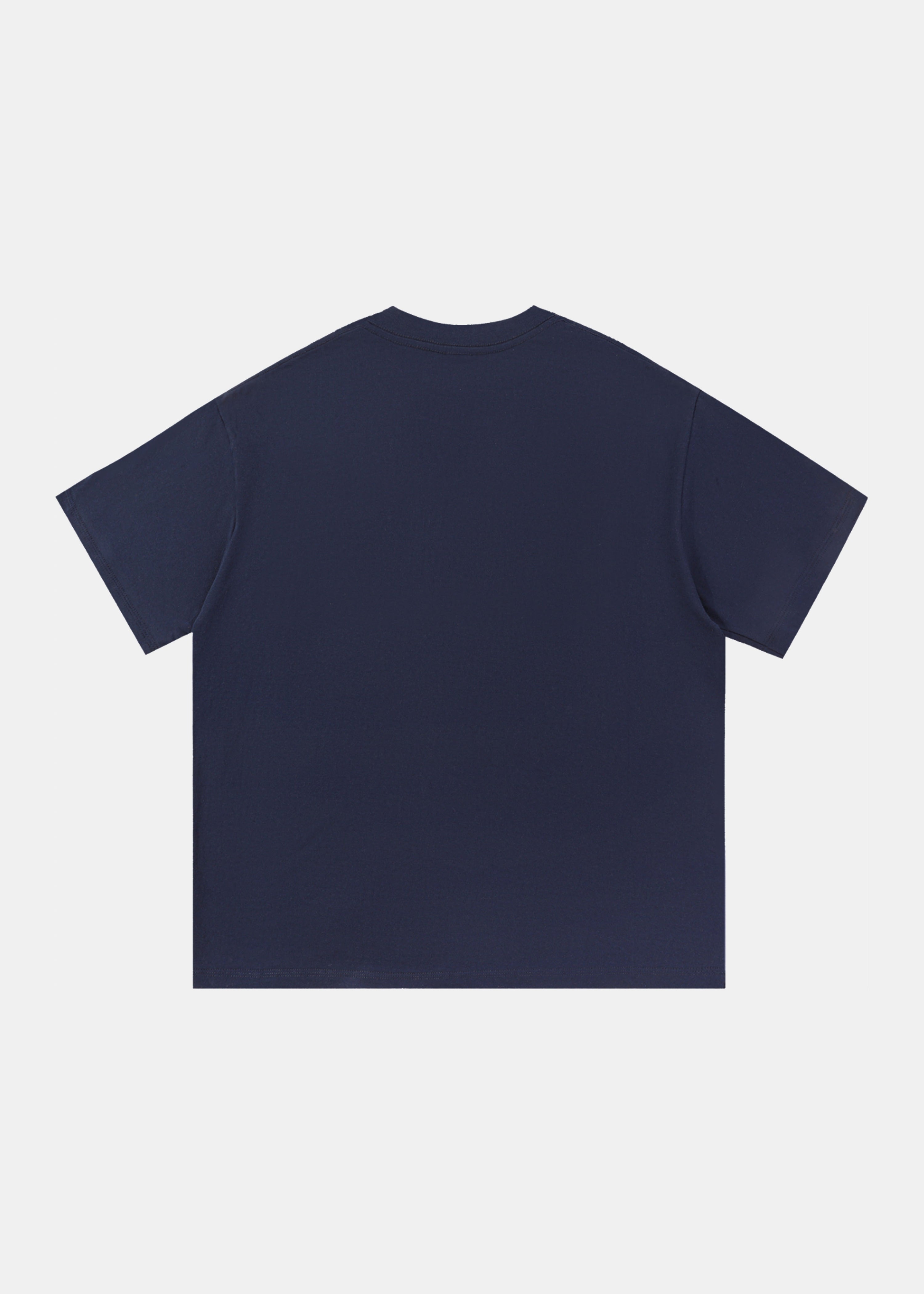 Balance tee in navy by Ransom Supply, back