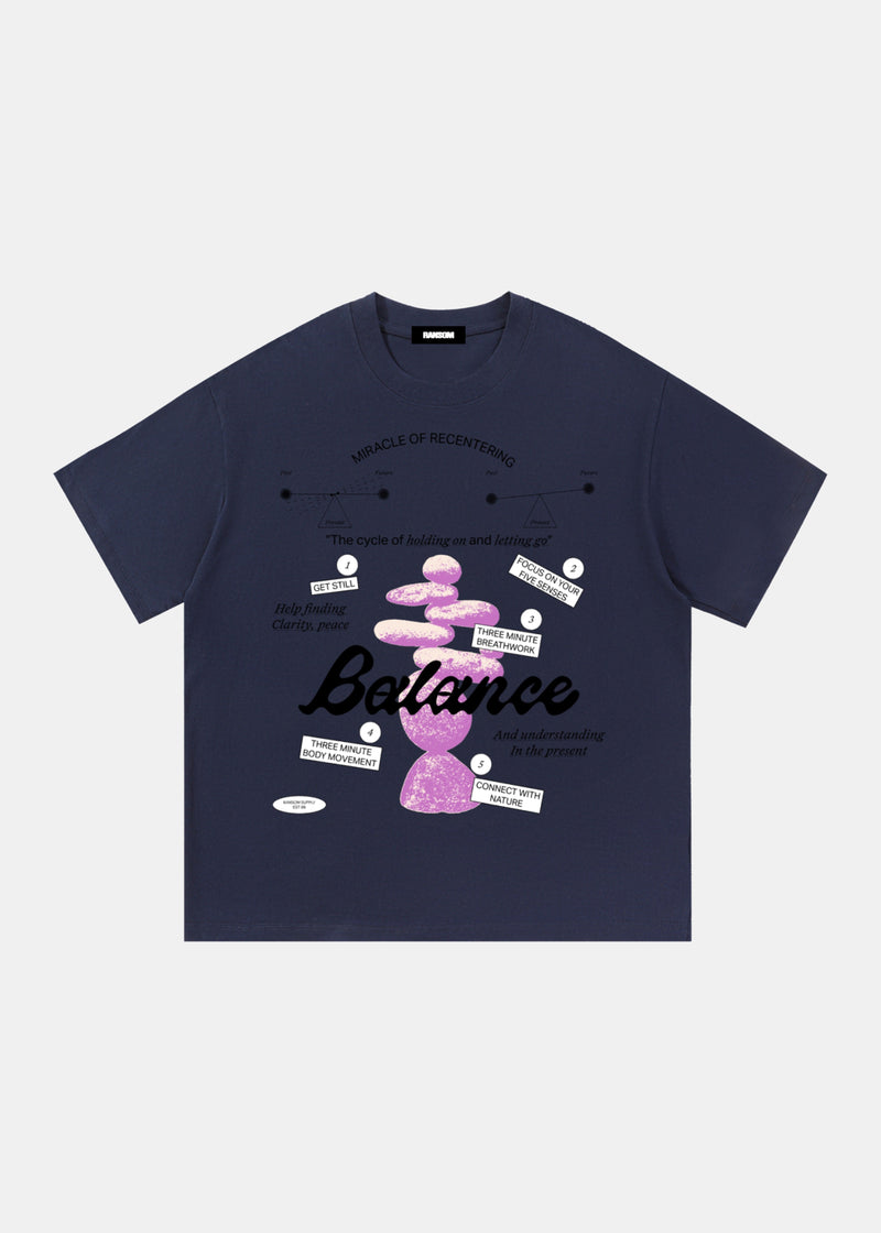 Balance Tee - Navy