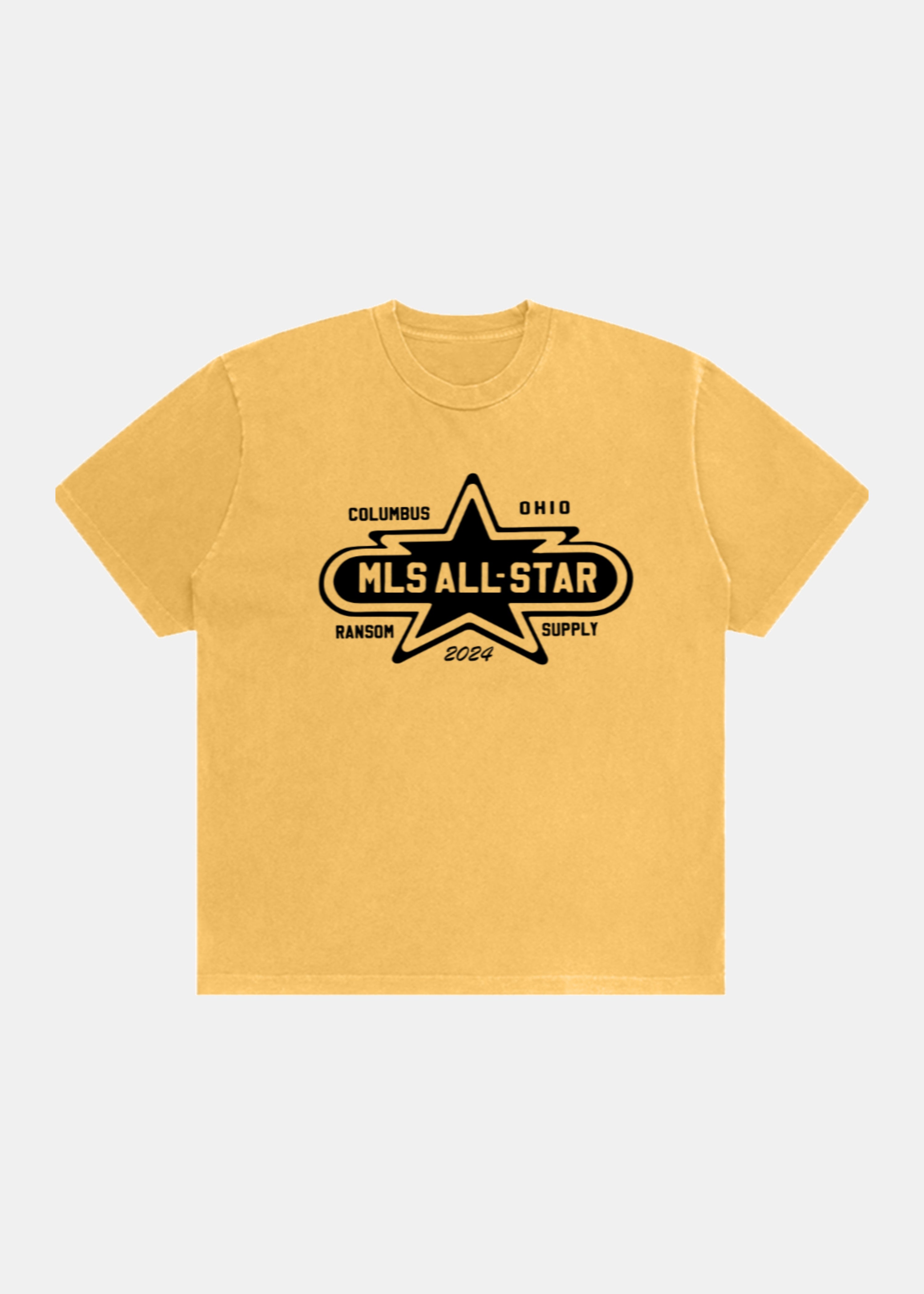 MLS All-Star tee in yellow by Ransom Supply, front