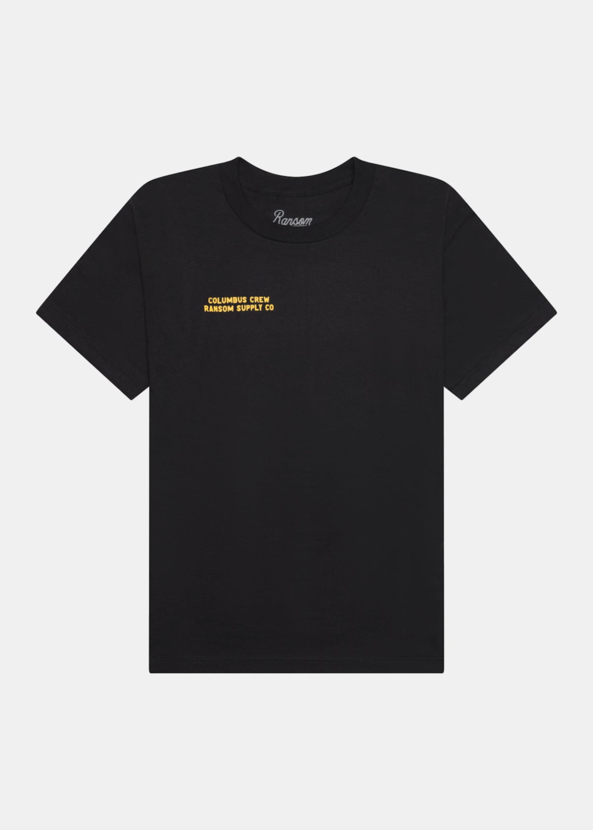 Men At Work tee in black by Ransom Supply, back