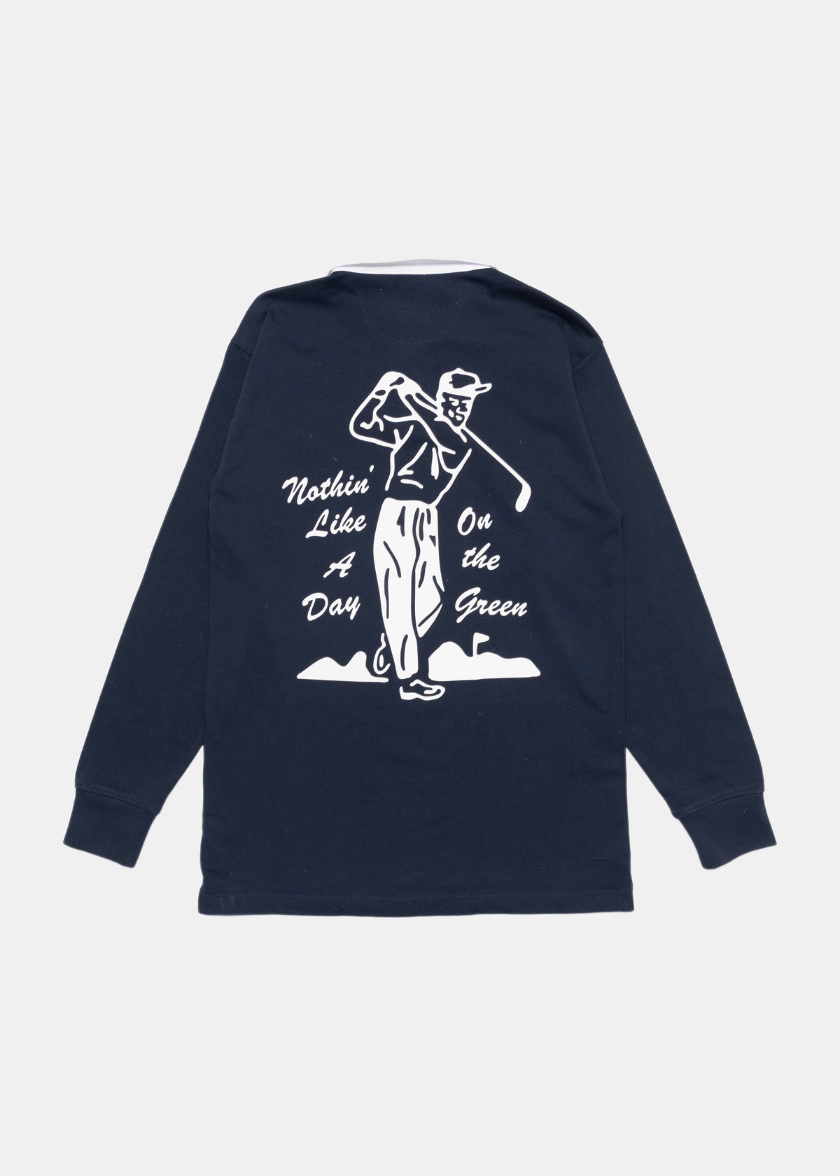 Day On The Green Rugby in navy, back graphic