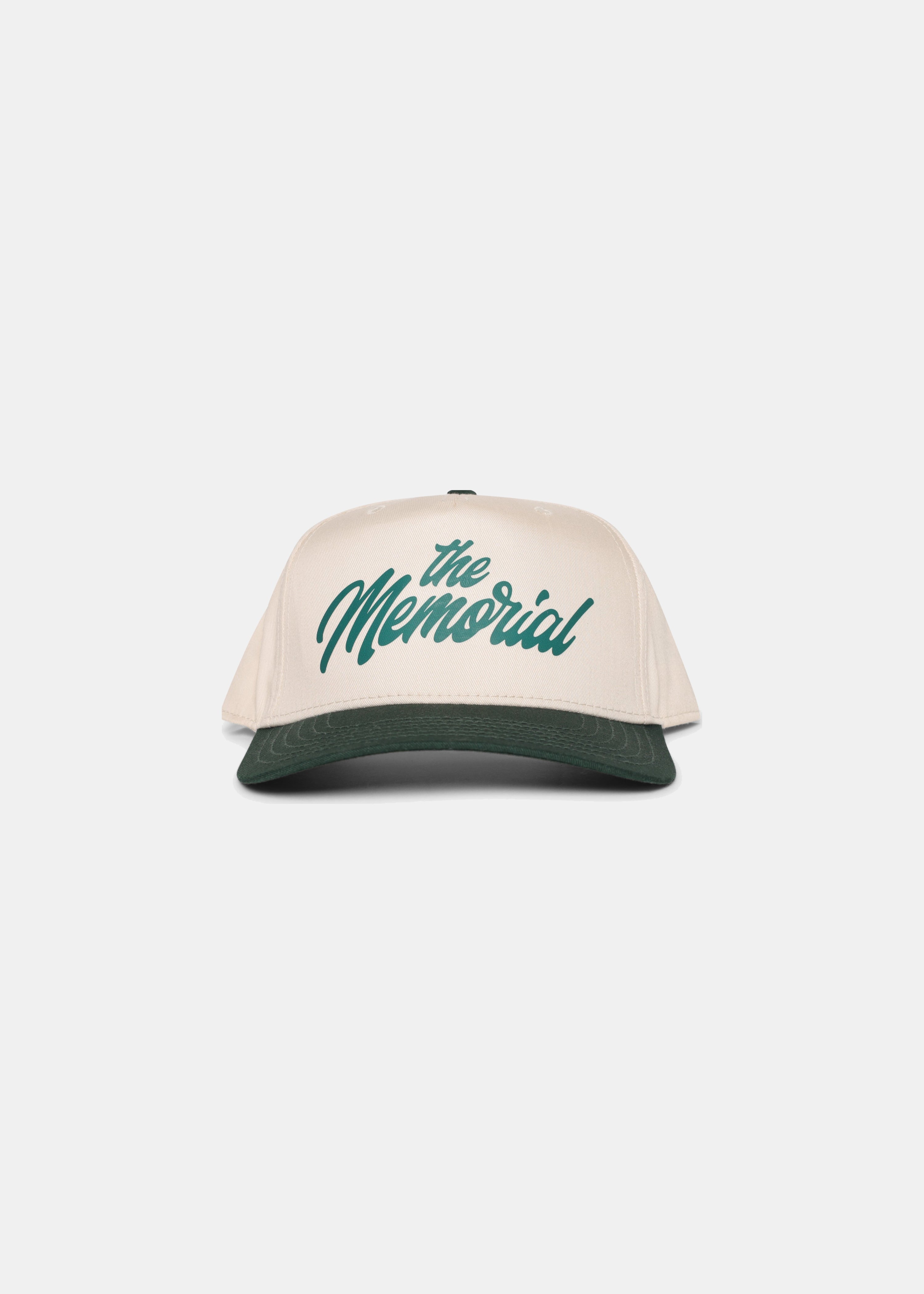 The Memorial Script Hat - Natural/Green