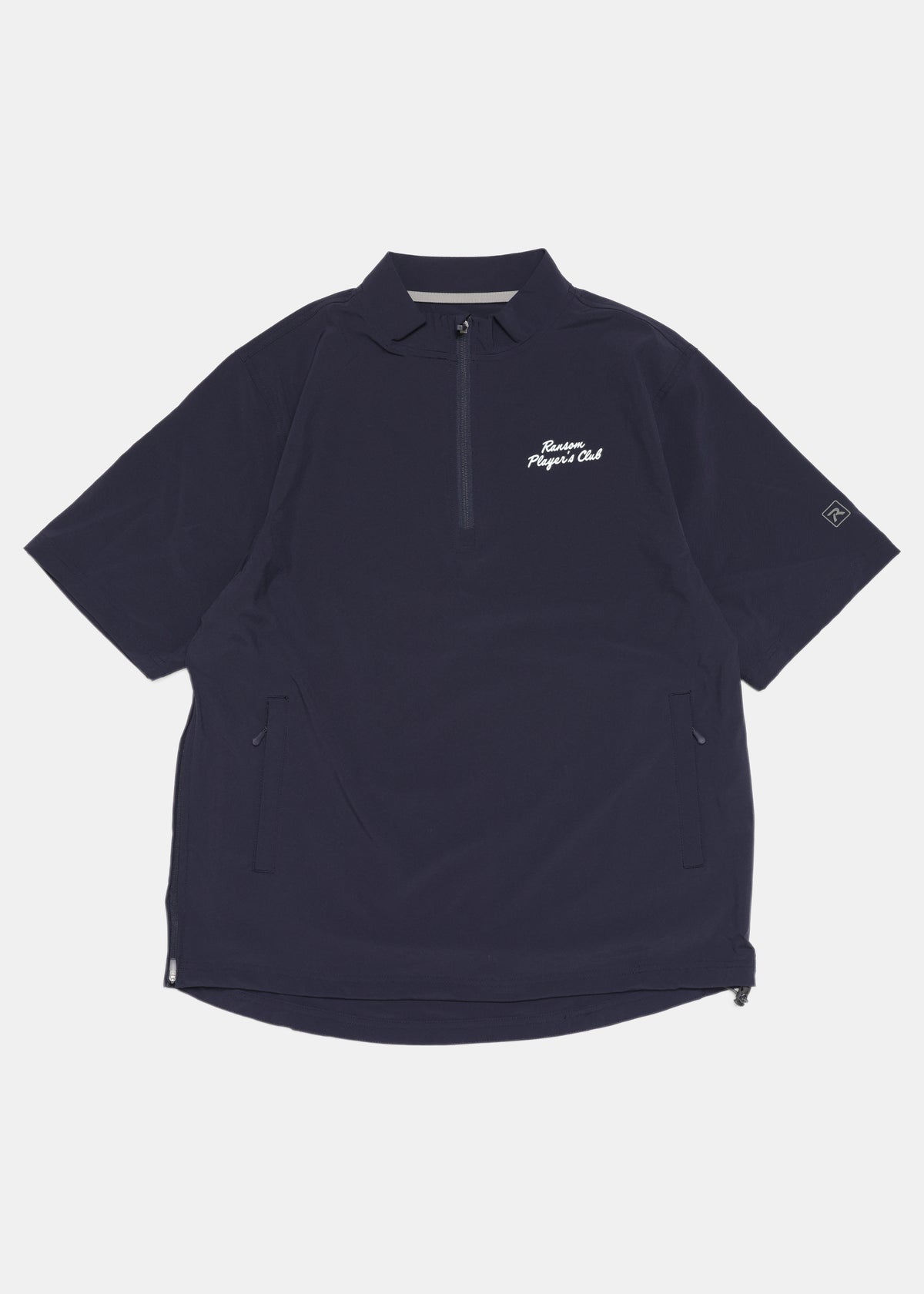 Players Club windshirt in navy by Ransom Supply, front