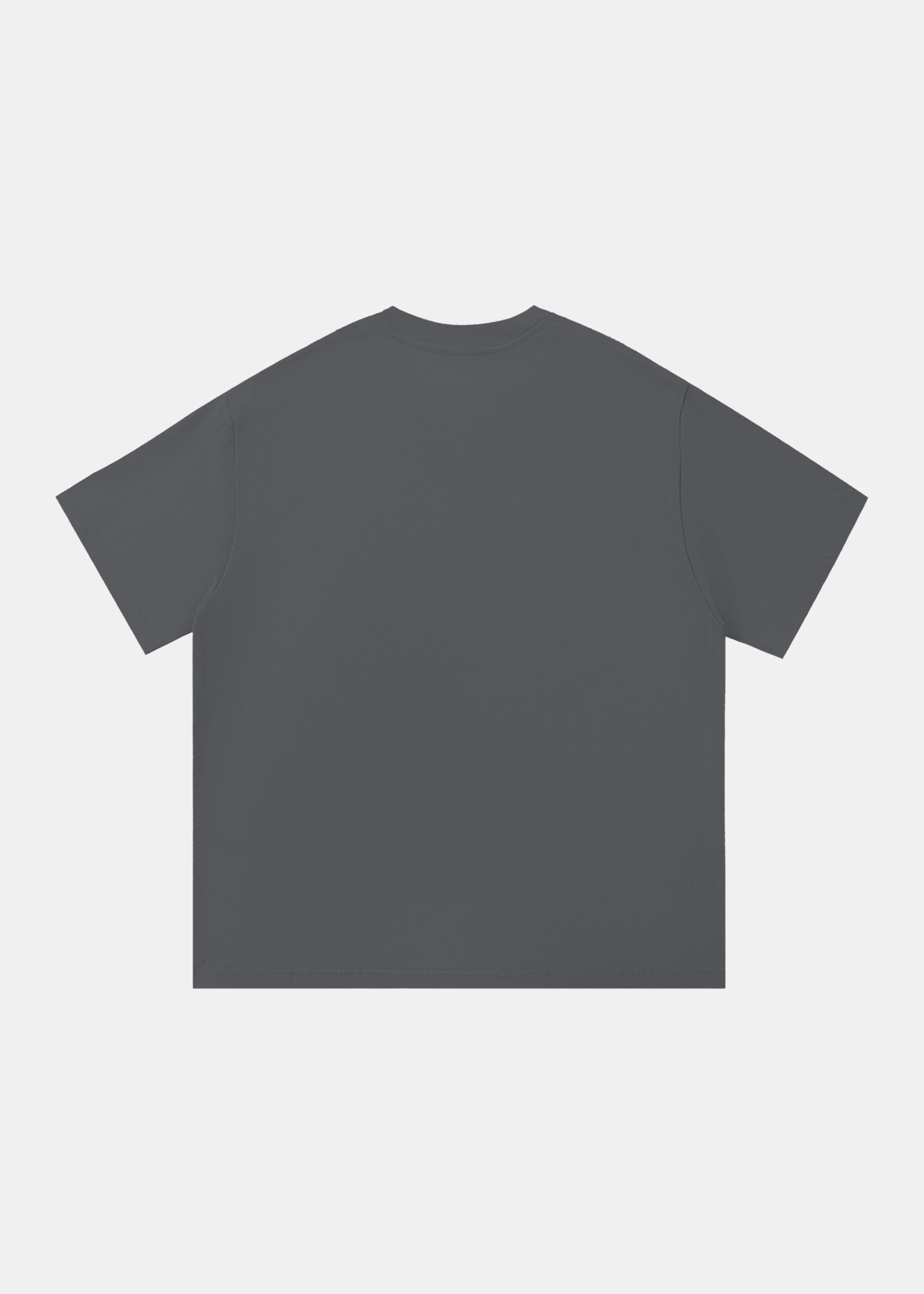 The Quieter You Become tee in charcoal by Ransom Supply, back