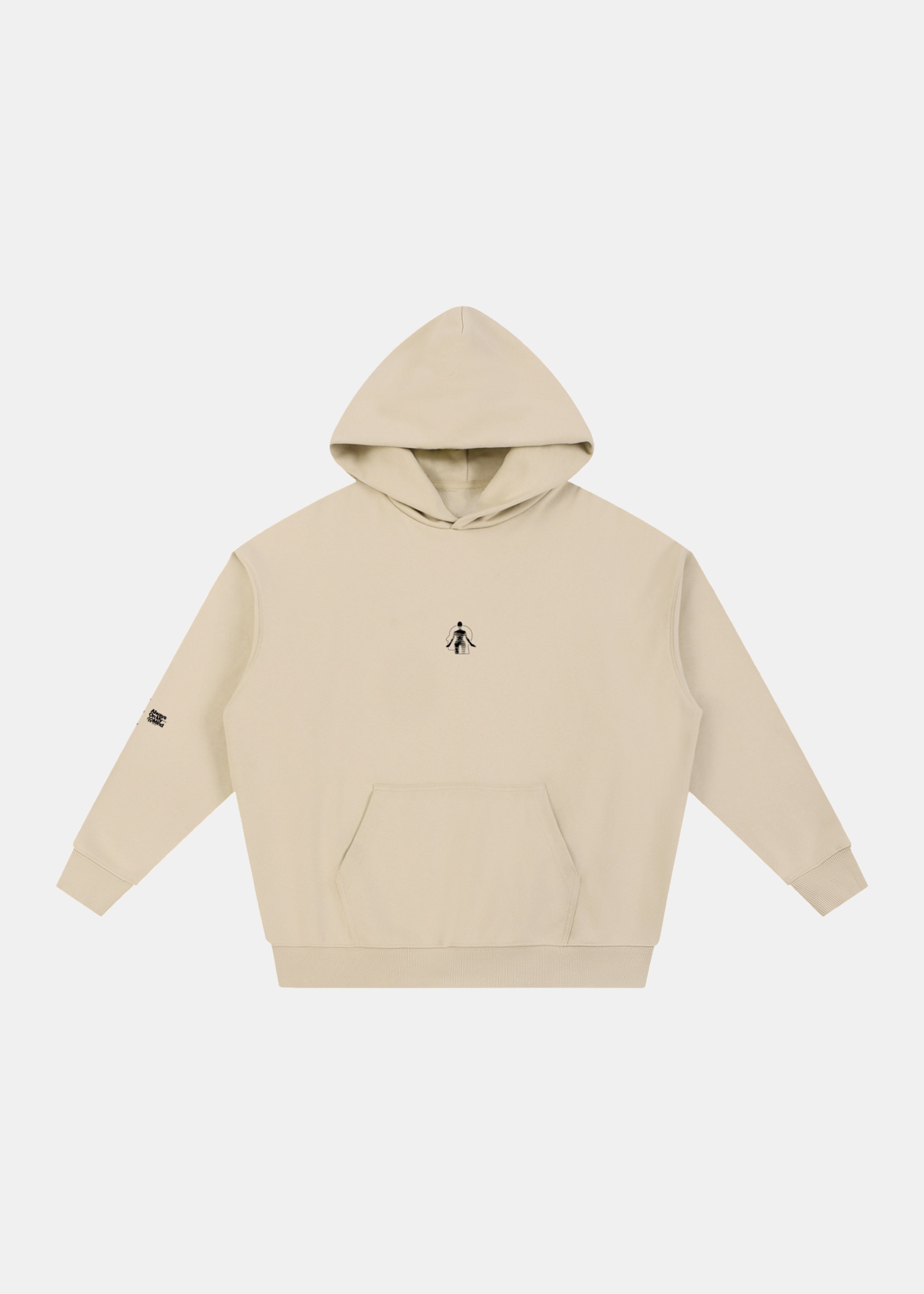 Always On My Mind hoodie in black by Ransom Supply, front