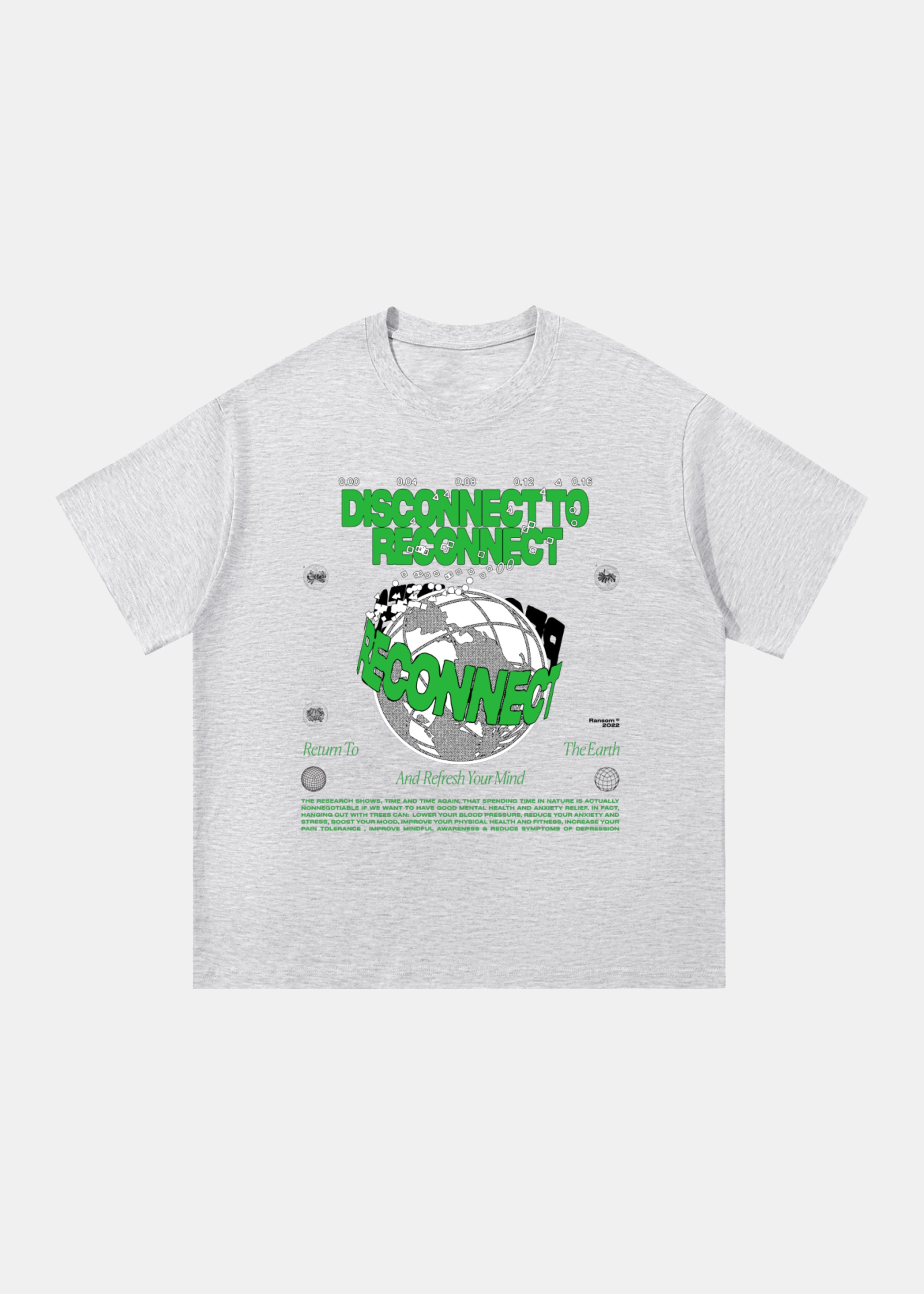 Disconnect To Reconnect tee by Ransom Supply, front