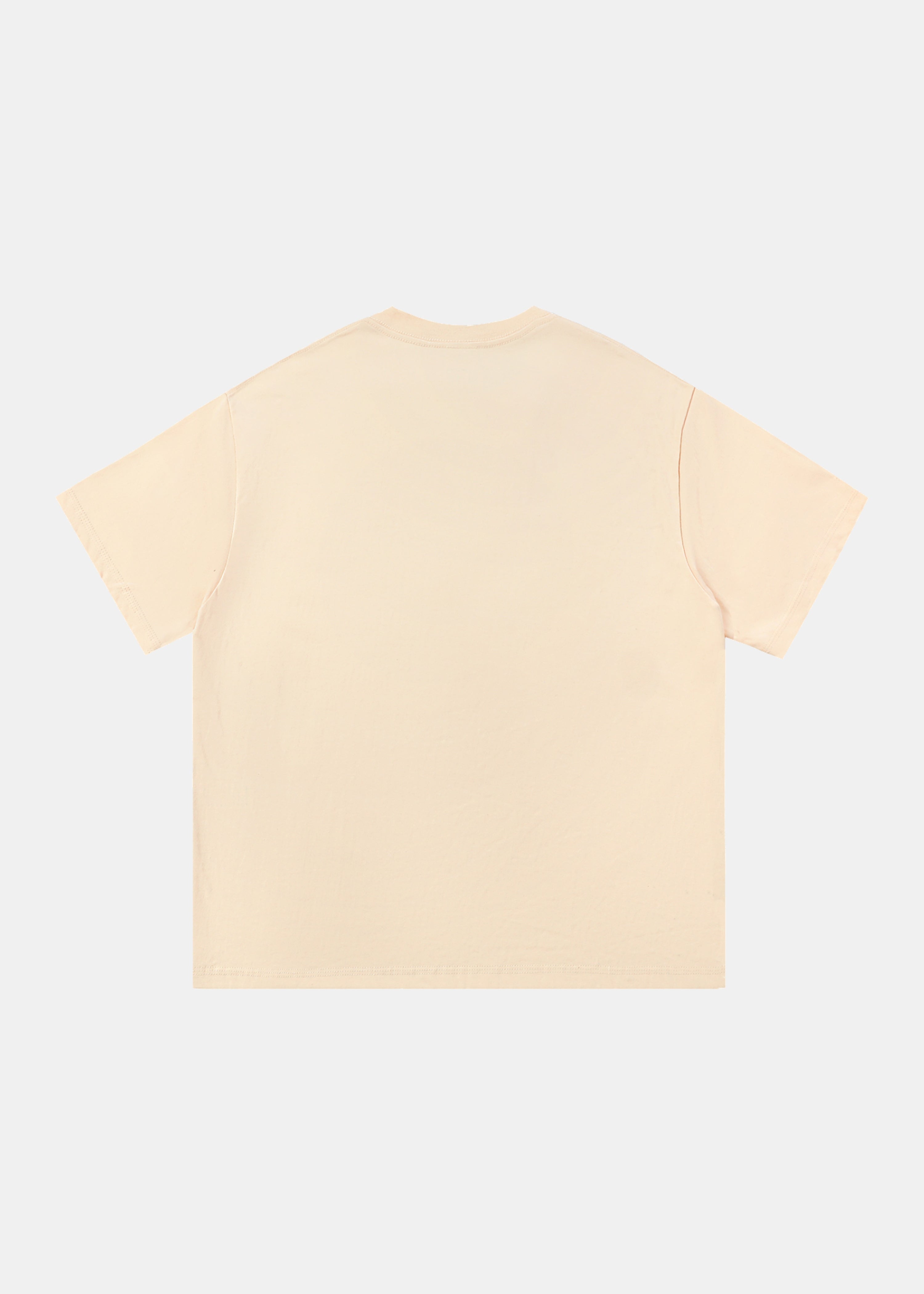 Gardening tee in apricot by Ransom Supply, back