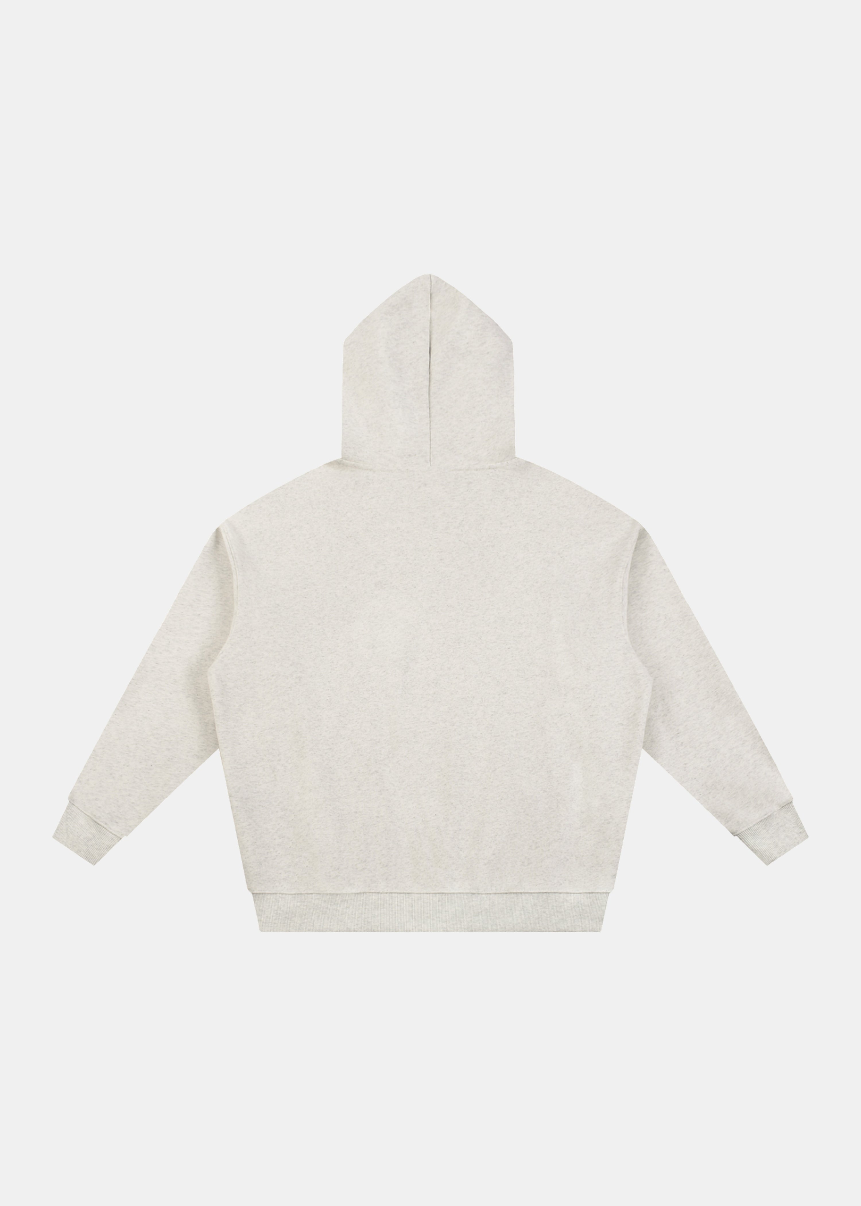 Planting hoodie in oat gray by Ransom Supply, back
