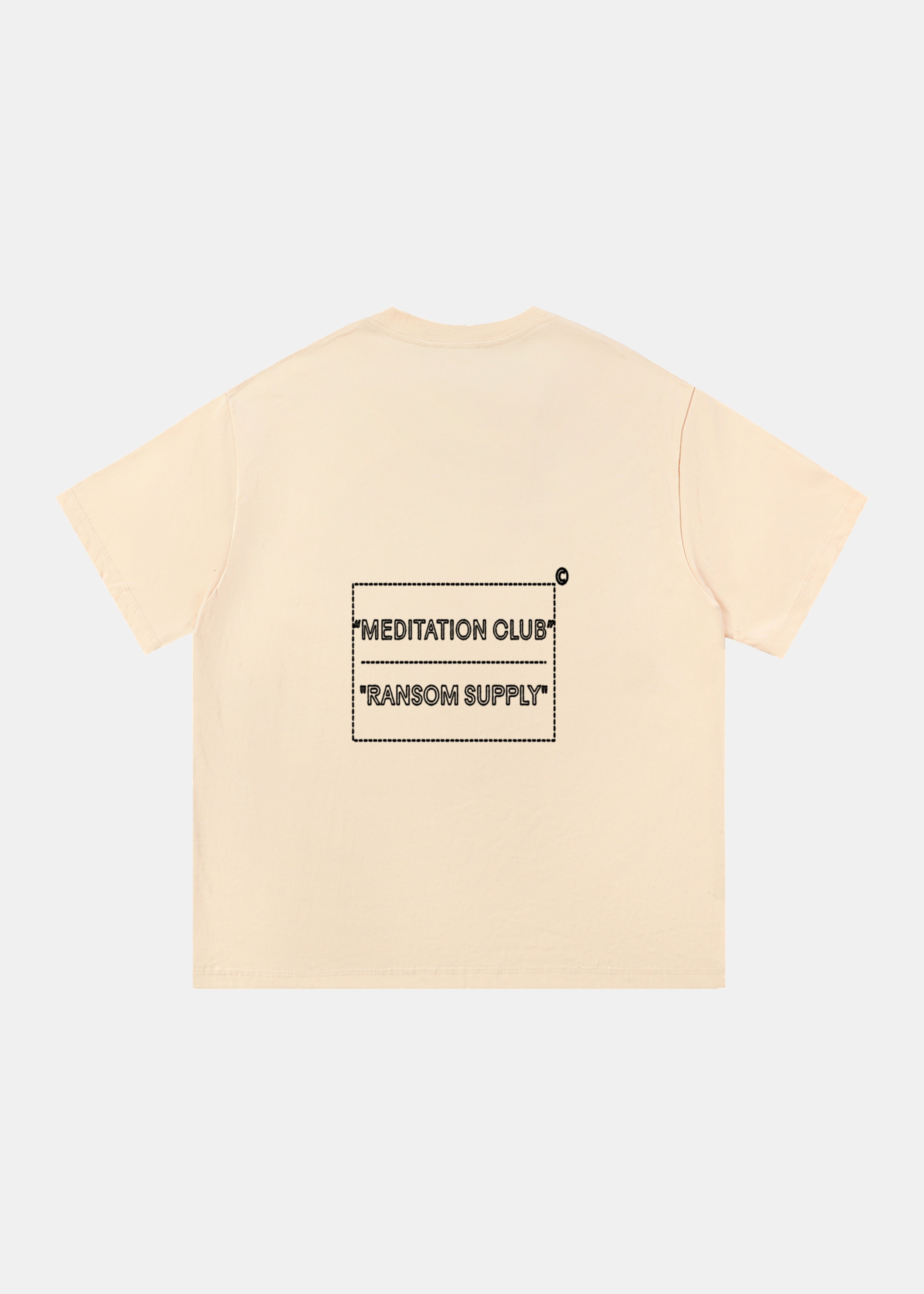 Sound Bath tee in apricot by Ransom Supply, back