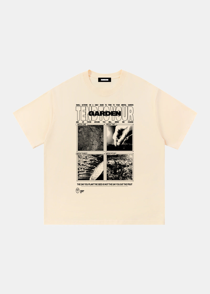 Tend To Your Garden Tee - Apricot