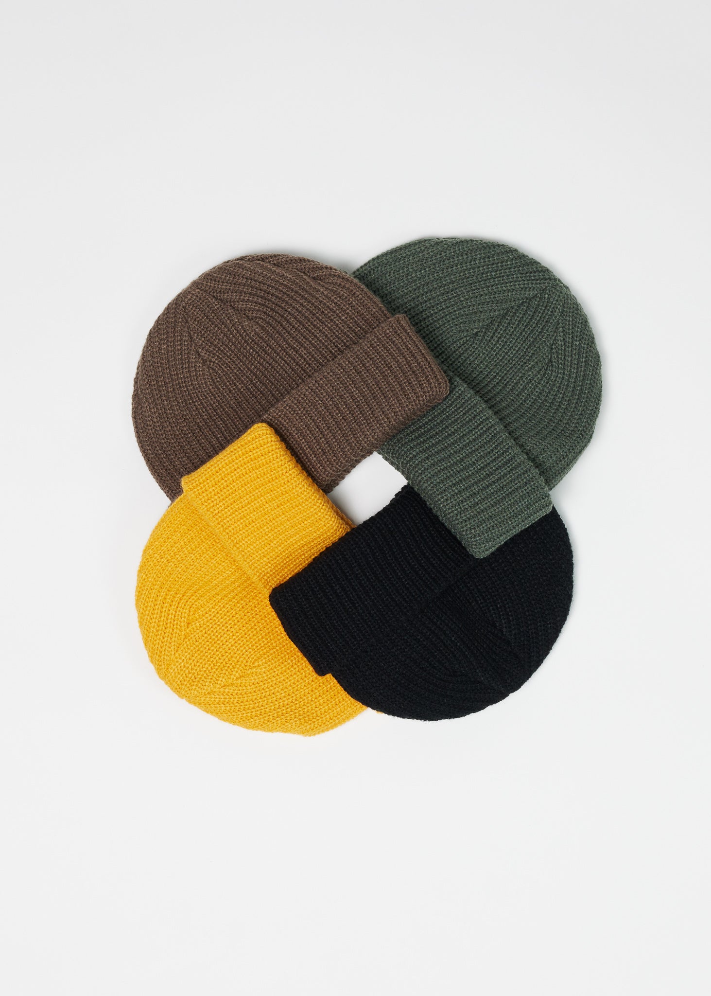 CABLE KNIT BEANIE - OLIVE